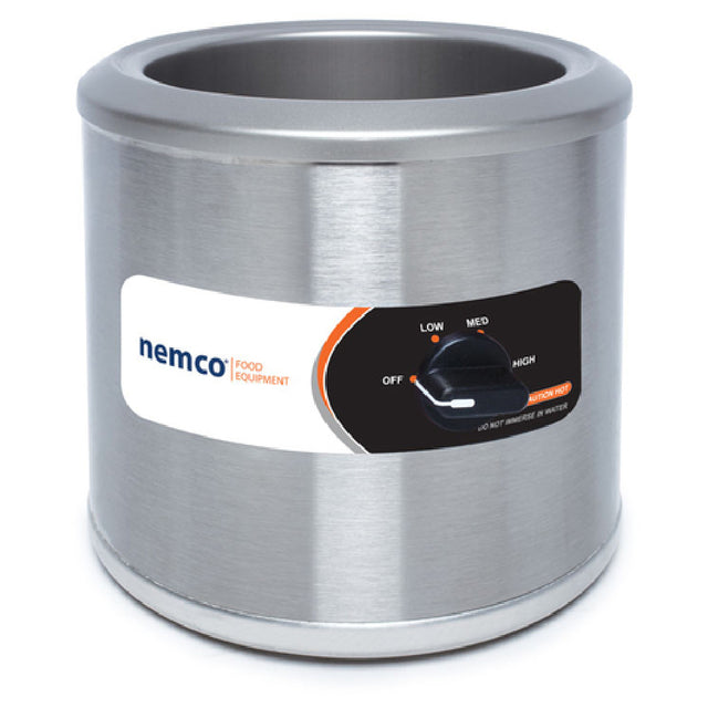 Nemco 6101A-220 Countertop Round Warmer (export) 11 Quart Stainless Steel Construction