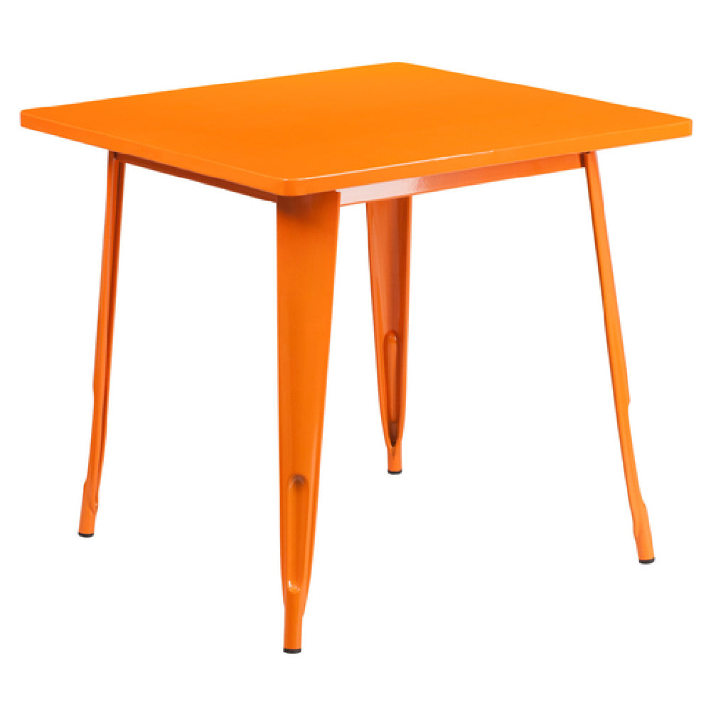 Flash Furniture ET-CT002-1-OR-GG Table 31-1/2"W X 31-1/2"D X 29-1/2"H Dining Height