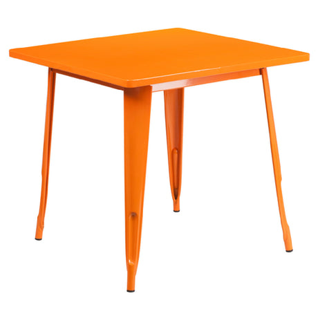 Flash Furniture ET-CT002-1-OR-GG Table 31-1/2"W X 31-1/2"D X 29-1/2"H Dining Height