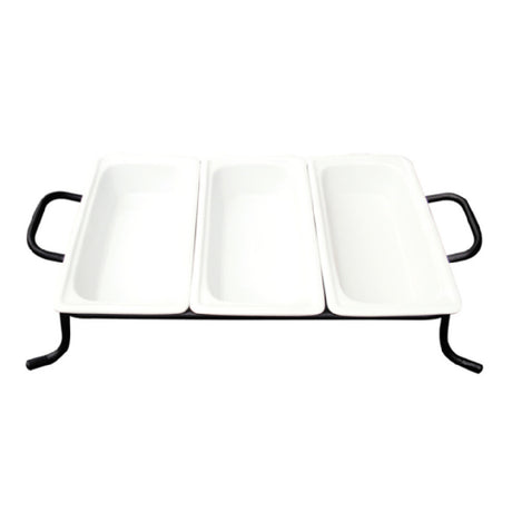 CAC China BF-G313 GN Food Pan Set Includes: (3) 1/3 Size Food Pans 12-3/4"L X 6-7/8"W X 2-1/2"H