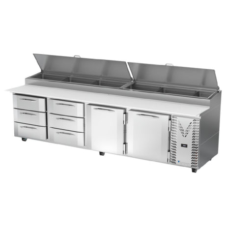 Victory VPPD119HC-6T Pizza Prep Table Powered By V-Core™ Four-section