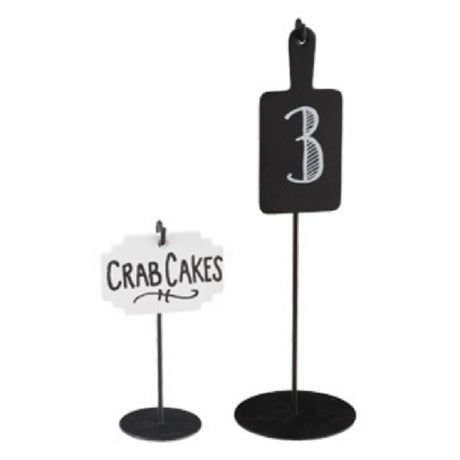 Cal Mil 3346-5-13 Write-On Sign Stand 5"H Circle Base