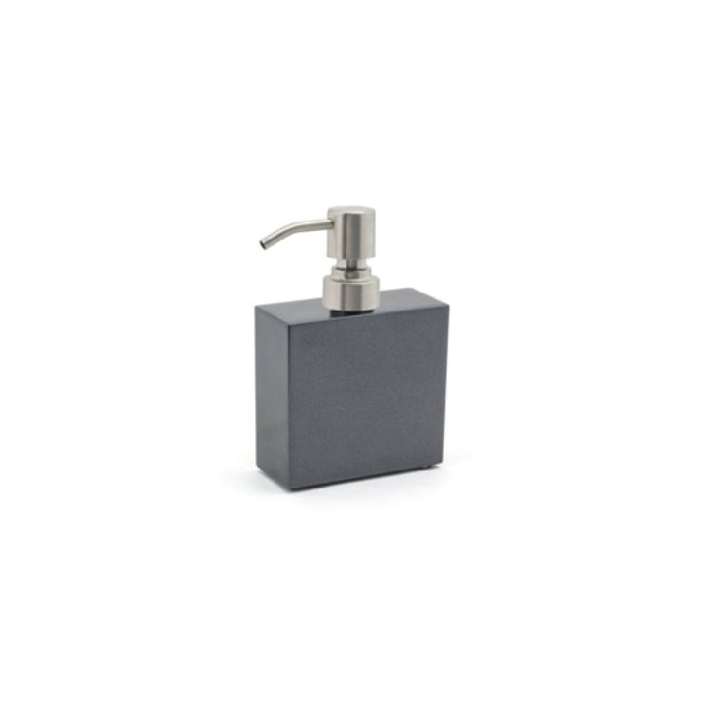 FOH RSP018BKT12 11oz New York Pump Onyx With Brushed Stainless Top Includes One RSP102BSS22 Pump Dispenser Top Silver