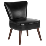 Flash Furniture QY-A02-BK-GG Hercules Holloway Series Accent Chair LeatherSoft Upholstery