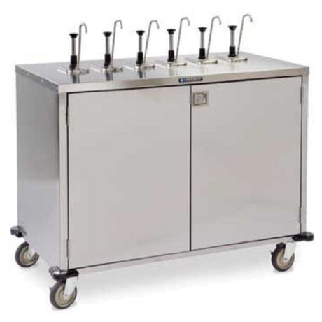 Lakeside 70211 EZ SERVE™ Condiment Cart 50-1/4"W X 27-1/2"D X 48-1/2"H (6) Manual Pumps