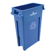 Quantum CTH-23R_BLUE - Crusader Thin Recyclining Container, 23 Gallon, 22"D X 11"W X 30"H