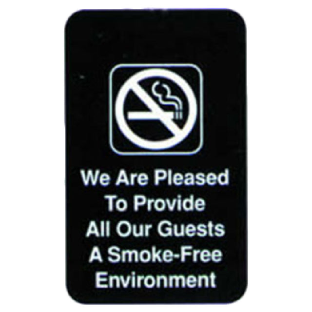 Royal Industries ROY 695601 Sign 6" X 9" Smoke-Free Environment