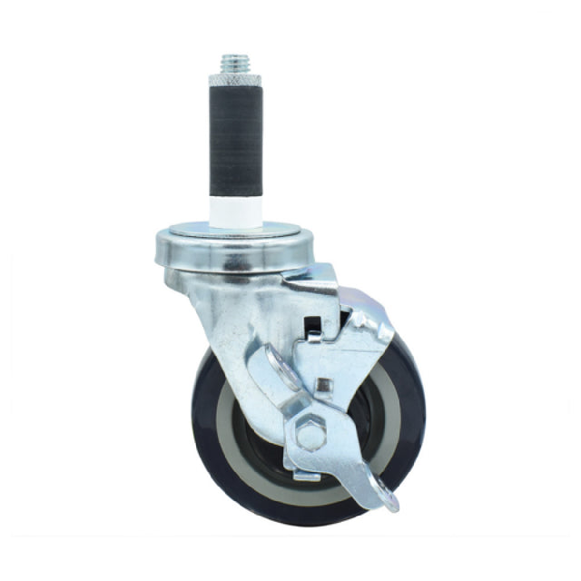 BK Resources 4SBR-1RA-PLY-TLB - Swivel Caster, 1" Expanding Stem, 4" Polyurethane Wheel