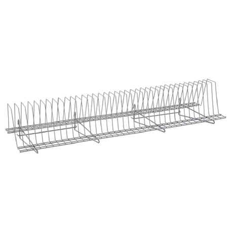 Metro TDR48K4 SmartWall Tray Drying Rack 48"W Metroseal Gray Epoxy-coated Corrosion-resistant Finish With Microban® Antimicrobial Protection