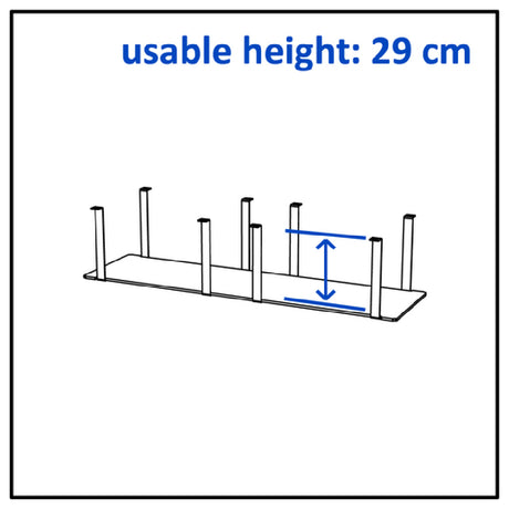 Bauscher Hepp VE-50021 - Venta® Shelf, To Create Storage Space Under A Buffet Table