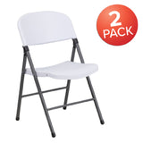 Flash Furniture 2-DAD-YCD-70-WH-GG Hercules Series Folding Chair 330 Lb. Capacity