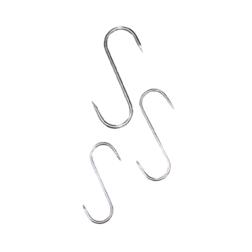 Omcan 10495 (10495) "S" Hook 100mm X 4mm (4" X 3/16") Stainless Steel