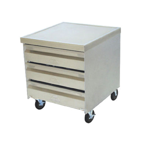 Advance Tabco MDC-2015 Mobile Drawer Cabinet 25-1/4"W X 21-3/4"D X 29-1/2"H Three Drawer Tier