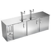 Beverage Air DDN94HC-S - Draft Beer Cooler, 94"W X 26-3/8"D X 49-5/16"H, 27.191 Cu. Ft.