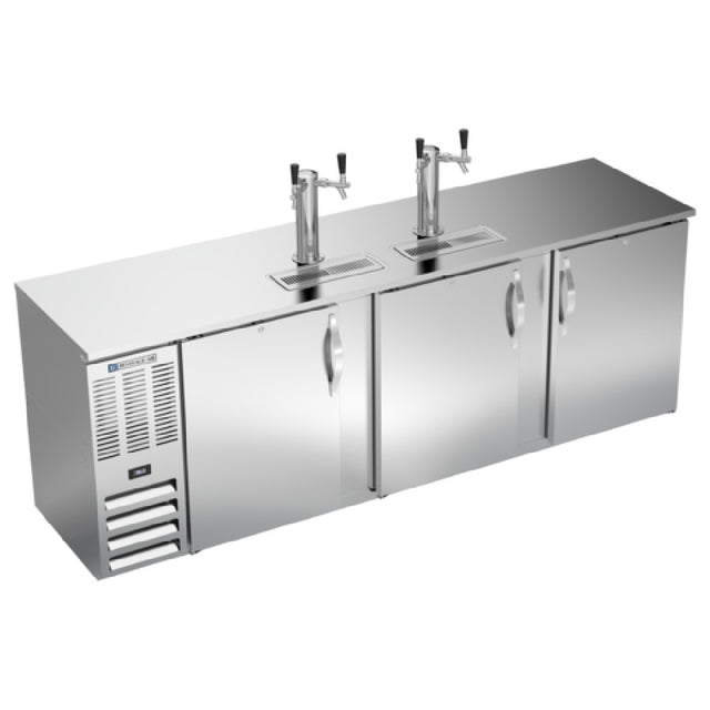 Beverage Air DDN94HC-S - Draft Beer Cooler, 94"W X 26-3/8"D X 49-5/16"H, 27.191 Cu. Ft.