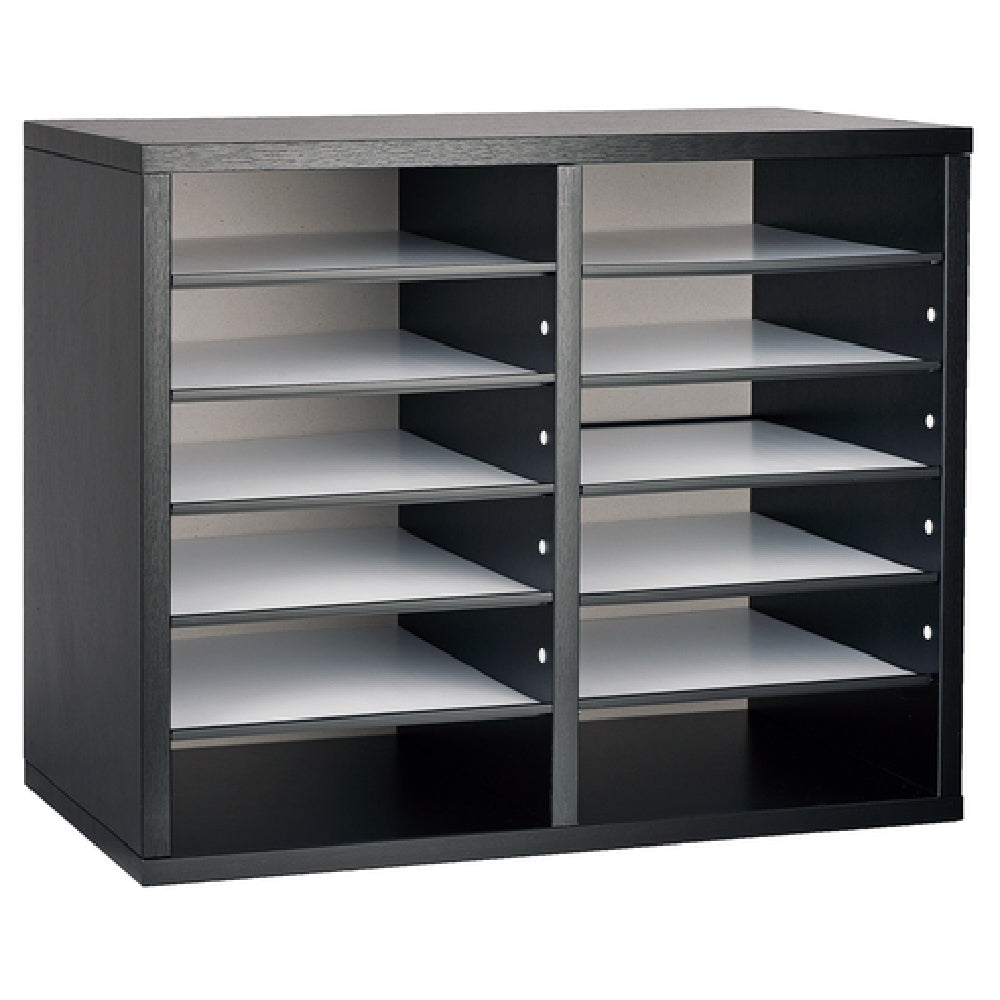 Alpine Industries 12-Compartment Paper Sorter - Black – KitchenRestock.com