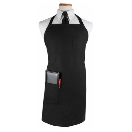 John Ritzenthaler Company CL2PBIABK-1 Ritz® Chef's Line® Bib Apron 32" X 32-1/2" Long 11-1/2" Neckline