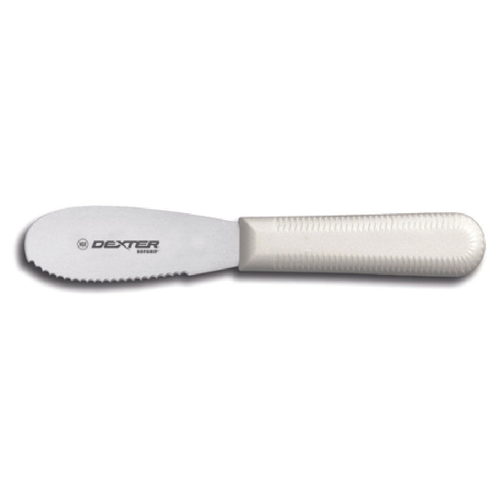 Dexter Russell SG173SCB-PCP SofGrip™ (24403B) Sandwich Spreader 3-1/2" Scalloped Edge