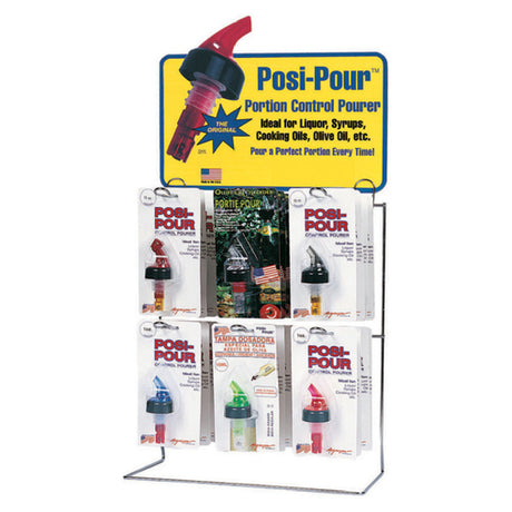 Spill-Stop 13-720 Posi-Por™ Display Rack Countertop Holds (36) Blister Cards