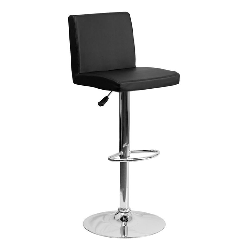 Flash Furniture CH-92066-BK-GG Swivel Bar Stool Adjustable Height Contemporary Style