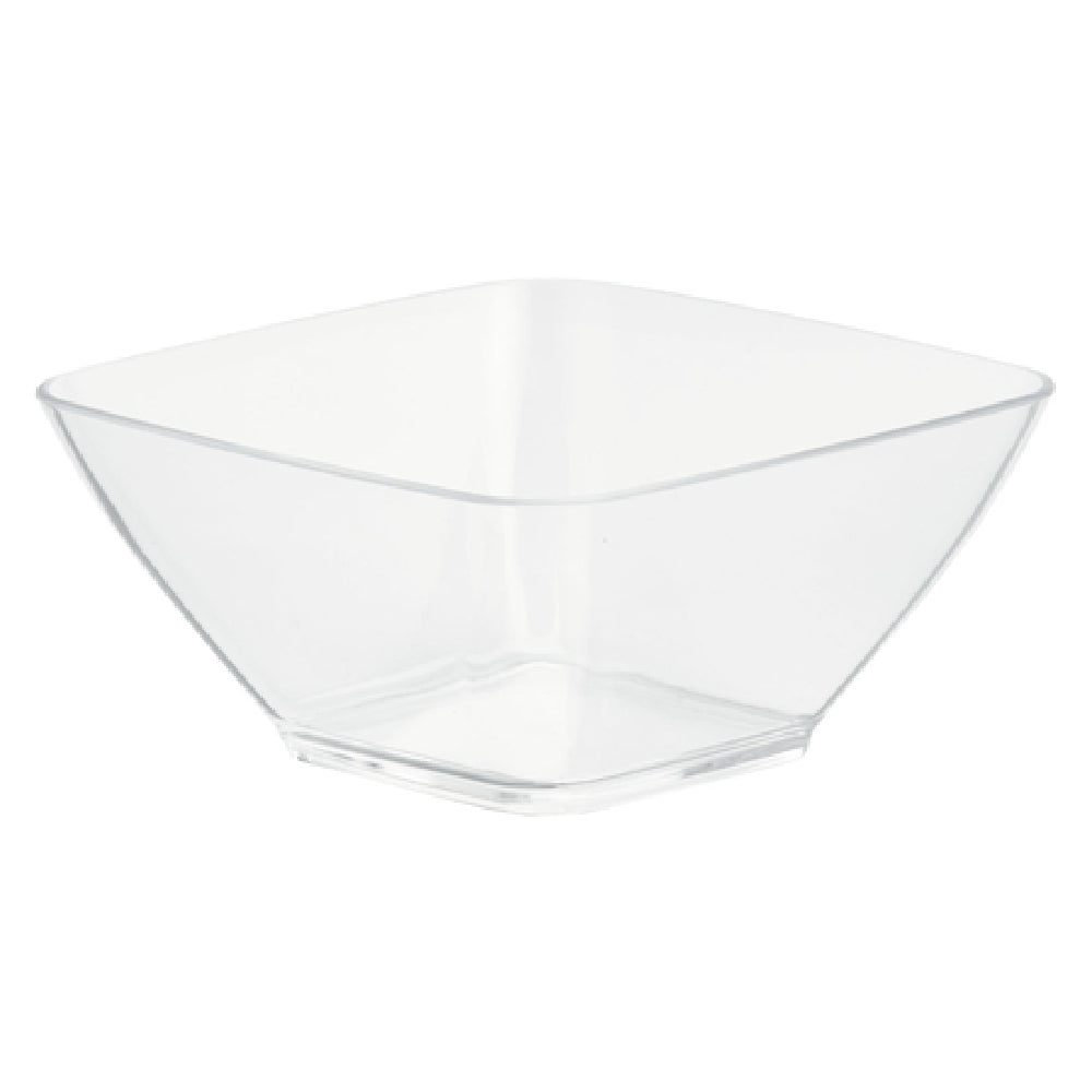 Vollrath V928001 Small Square Acrylic Bowl Clear. 0.63 QT. 5 3⁄4" L X 5 3⁄4" W X 2 3⁄4" H