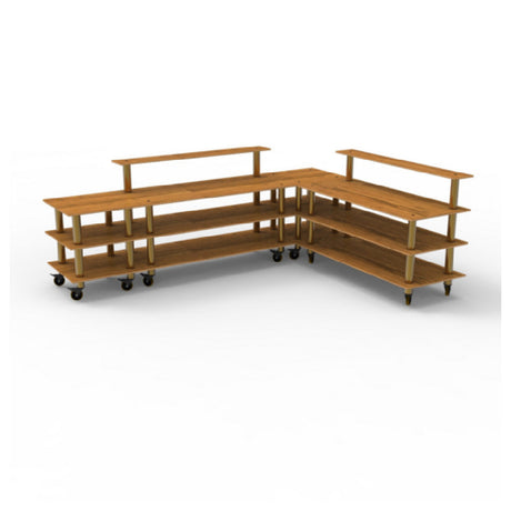 Steelite MGCMLB24BBXW - Naked Breakfast Corner Station, 130.0" X 100.5" X 47.5", Modular