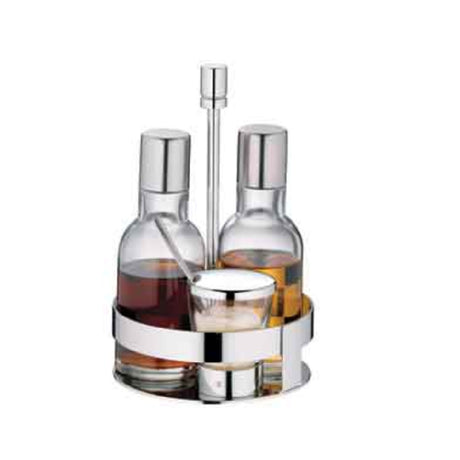 Bauscher Hepp 06.2341.6045 - Oil/Vinegar Stand Only, 5-1/2" Dia. X 8-1/4"H, 18/10 Stainless Steel