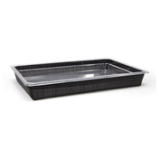 FOH BHO132BKV21 Full Size Metroweave Housing/Pan Set Shallow Random Weave Black