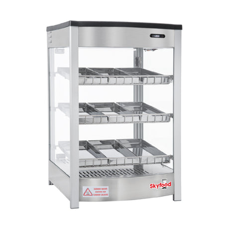 Skyfood Equipment FWD3S9P Steam Line Food Warmer Display Case Countertop 18-7/8"W