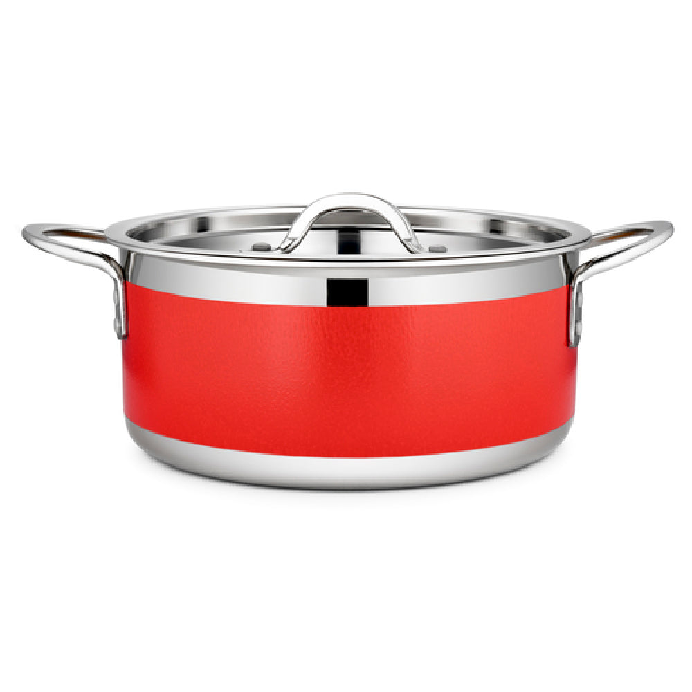 Bon Chef 71302-CF2-R Country French X Pot 4 Qt. 9 Oz. 9-3/8" Dia. X 4-3/8"H