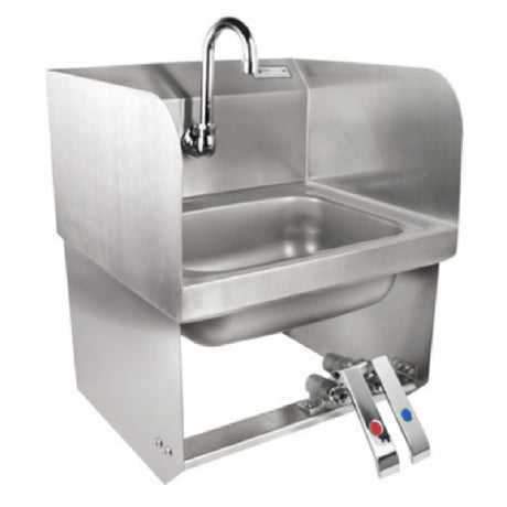 John Boos PBHS-W-1410-KV2MB-SS Pro-Bowl Hand Sink Wall Mount 14"W X 10" Front-to-back X 5" Deep Bowl