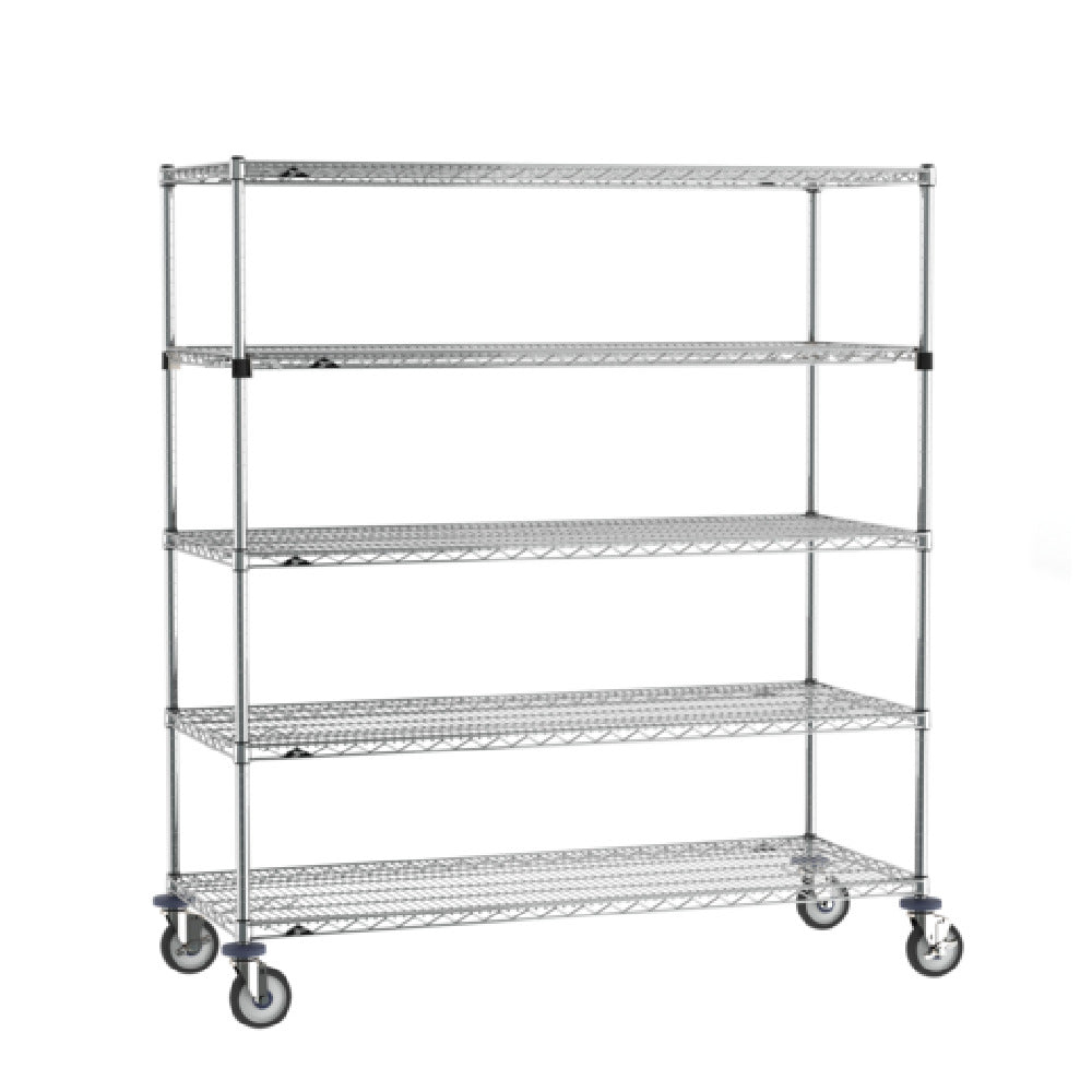 Metro SEZ-246068C-MU-41 Super Erecta® Stem Caster Cart 60"W X 24"D X 68"H 5 Tiers