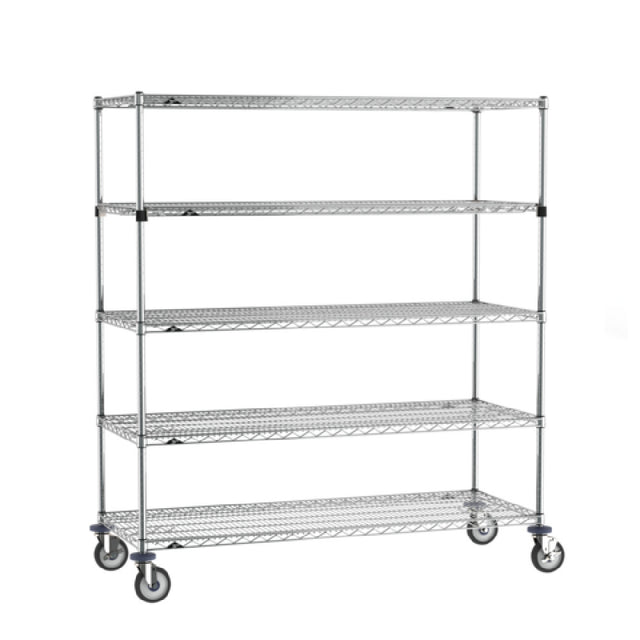 Metro SEZ-246068C-MU-41 Super Erecta® Stem Caster Cart 60"W X 24"D X 68"H 5 Tiers