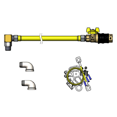 T&S Brass HG-4D-48G-SEL Safe-T-Link Gas Connector Hose 3/4" Connection 48" Hose