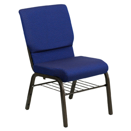 Flash Furniture XU-CH-60096-NVY-DOT-BAS-GG Hercules Series Stacking Church Chair