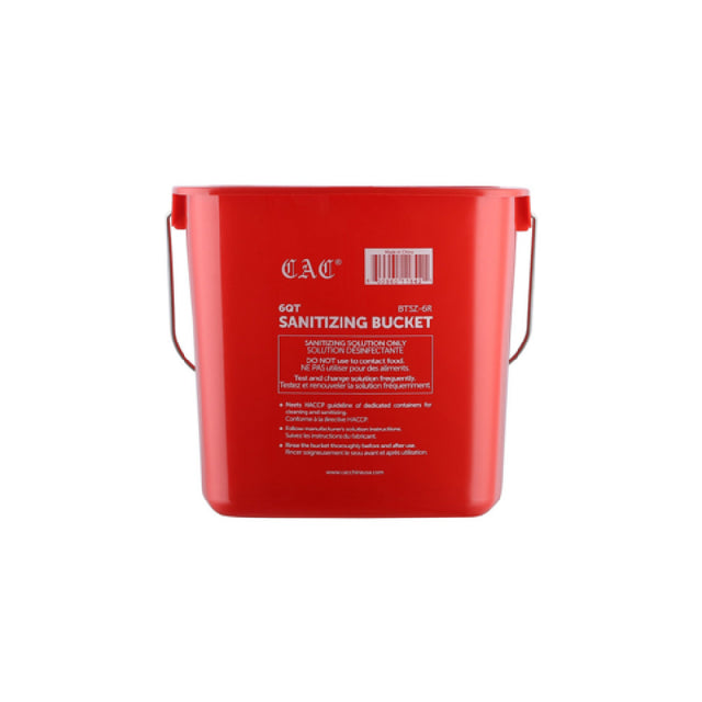 CAC China BTSZ-6R Bucket 6qt. For Sanitizing