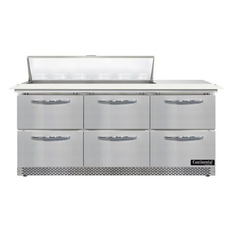 Continental Refrigerator D72N12C-FB-D Designer Line Sandwich Unit Front Breather