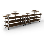 Steelite MGCMLB08WSXW Mogogo Buffet Solutions Modular Display Station 3-tier 180-1/2" X 38" X 54"H