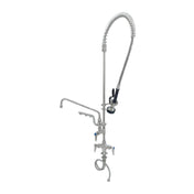 T&S Brass S-0113-U12-CR-B Single Hole Deck Mount Mixing Faucet Add-on Faucet 12” Swing Nozzle With Stream Regulator Outlet