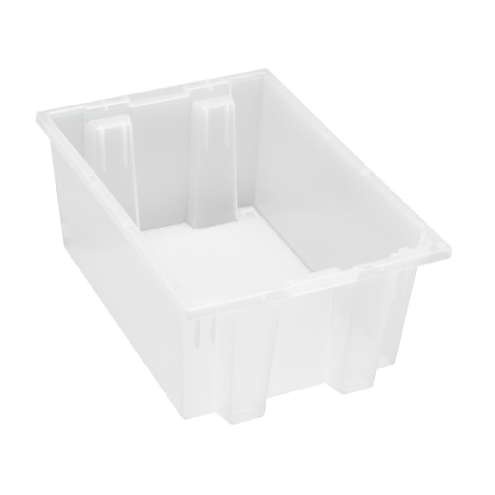 Quantum SNT200CLCS - Stack And Nest Tote, 19-1/2"W X 13-1/2"D X 8"H, Heavy Duty