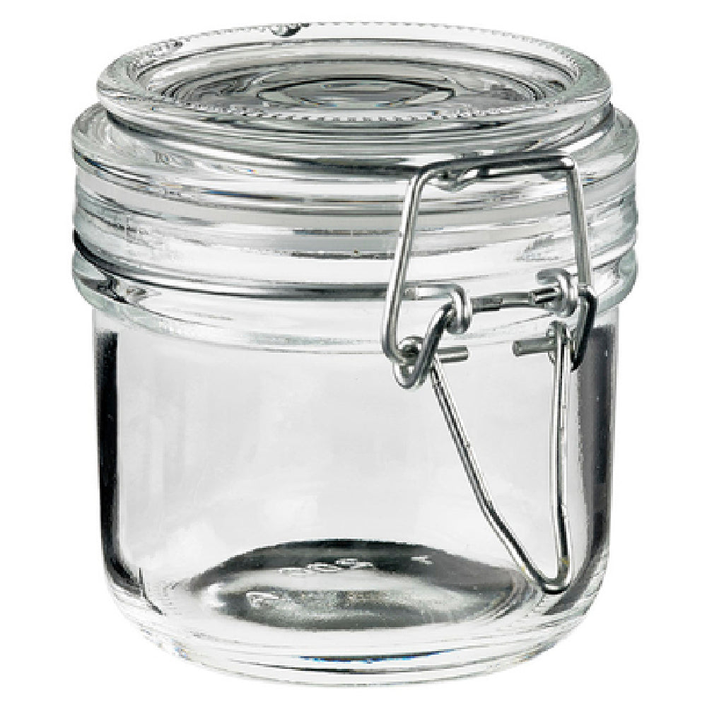 Tableware Solutions USA T3013 Jar 6.8 Oz. (200 Ml) Stainless Steel Clip Top Lid