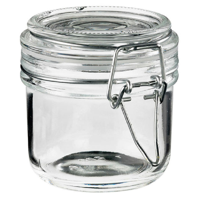 Tableware Solutions USA T3013 Jar 6.8 Oz. (200 Ml) Stainless Steel Clip Top Lid