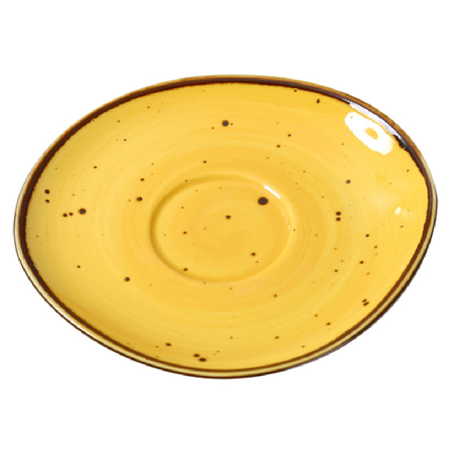 Yanco LY-002YL Lyon Saucer 6-1/2"L X 3/4"H Freeform