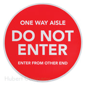 Hubert 39609 - Floor Decal, "one Way Aisle, Do Not Enter