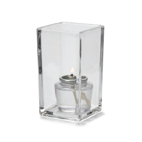 Hollowick 6109C Quad™ Votive Lamp 4-3/8"H X 2-1/2" Sq. Accommodates Hollowick's HD8 Or HD15 Fuel Cell