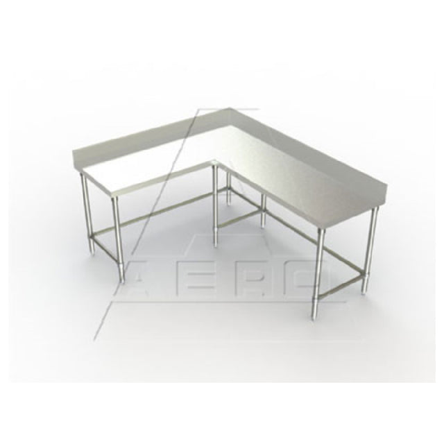 AERO Manufacturing 3TCBX-60132 Delux™ Corner Table 132"L X 60"W 24" Working Depth