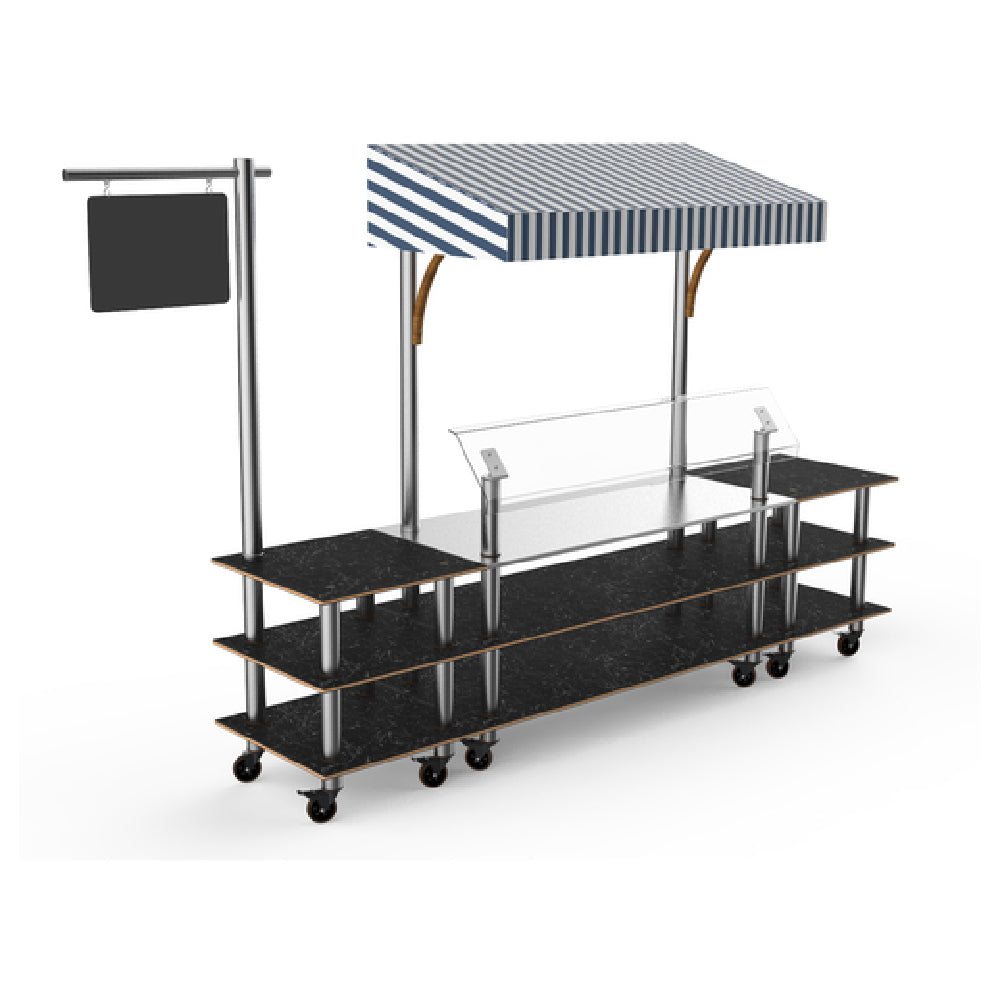 Steelite MGCMLA04MSWW Mogogo Buffet Solutions Modular Classic Canopy Station 3-tier