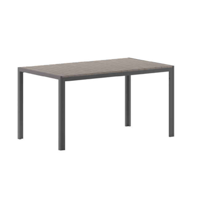 Flash Furniture SB-TB269-GRY-GG Finch Outdoor Dining Table 55" X 31" Rectangular