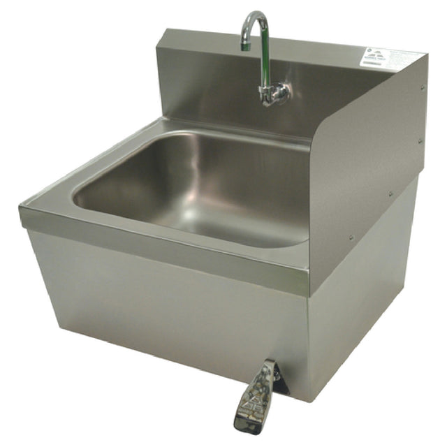 Advance Tabco 7-PS-27F Bolted Side Splash 7-3/4"H (installed Height) For Hand Sinks With 14" Wide X 16" Front-to-back Bowl