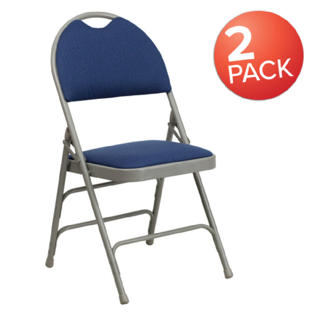 Flash Furniture 2-HA-MC705AF-3-NVY-GG Hercules Series Extra Large Ultra-Premium Folding Chair